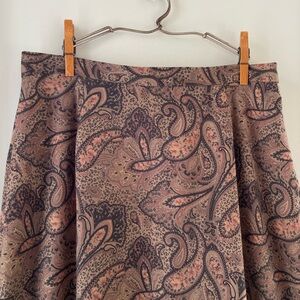 Paisley Print Skirt